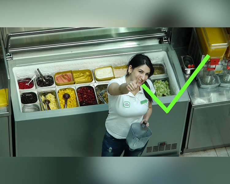 ריבאר – סרט הדרכה לעובדים חדשים – שימוש בבלנדר והכנת משקה